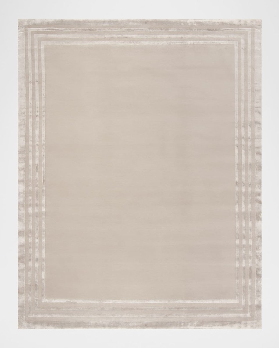 Ellington Border Hand Knotted Rug